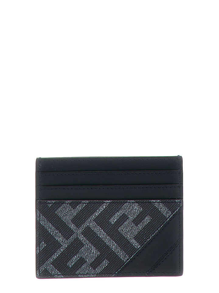 Fendi Diagonal Wallets, Card Holders Blue