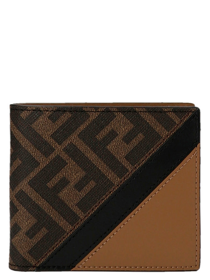 Fendi Diagonal Wallets, Card Holders Brown