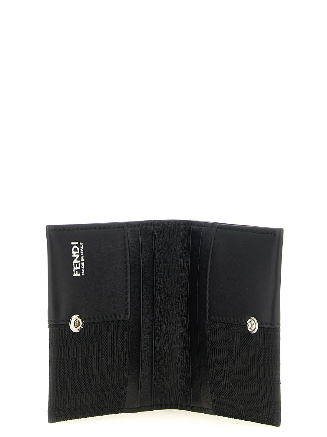 Fendi Ff Jacquard Cardholder Wallets and Card Holders - Black | 44ec8cc60a14cbfe0ebca22ebca5cee377337ec4