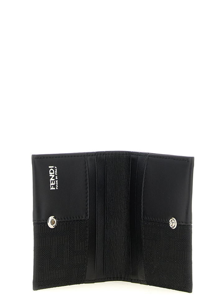 Fendi Ff Jacquard Cardholder Wallets and Card Holders - Black | 44ec8cc60a14cbfe0ebca22ebca5cee377337ec4