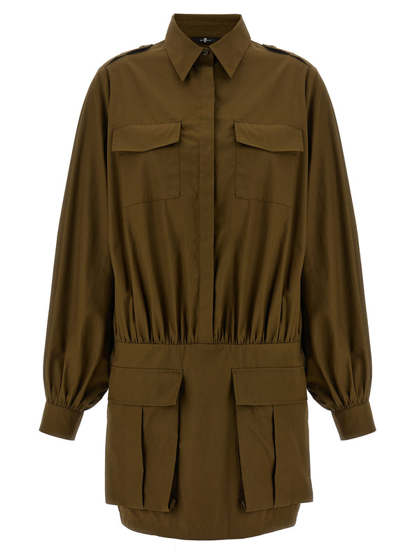 Utility Dresses Brown