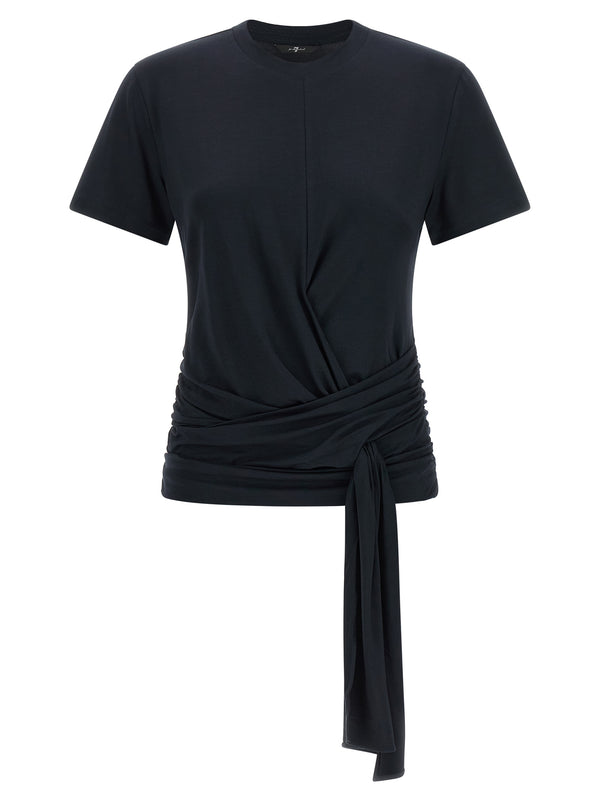 Fitted Twist T-Shirt Blue