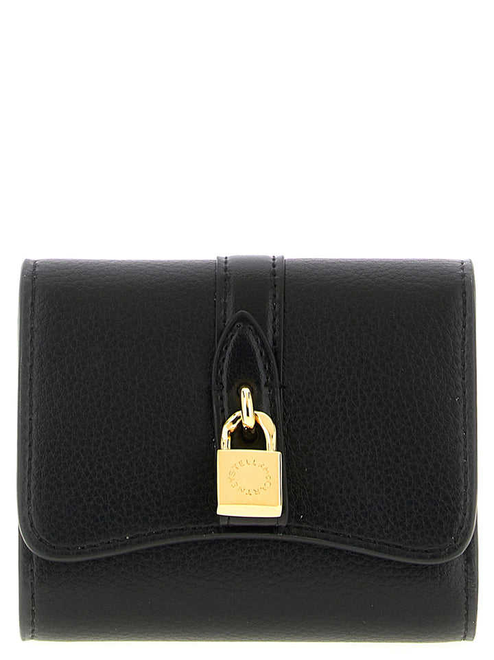 Stella Mccartney Stella Rider Trifold Wallets and Card Holders - Black | 05b9585af80a1ee9a6ee352564f50cf409bc5d28