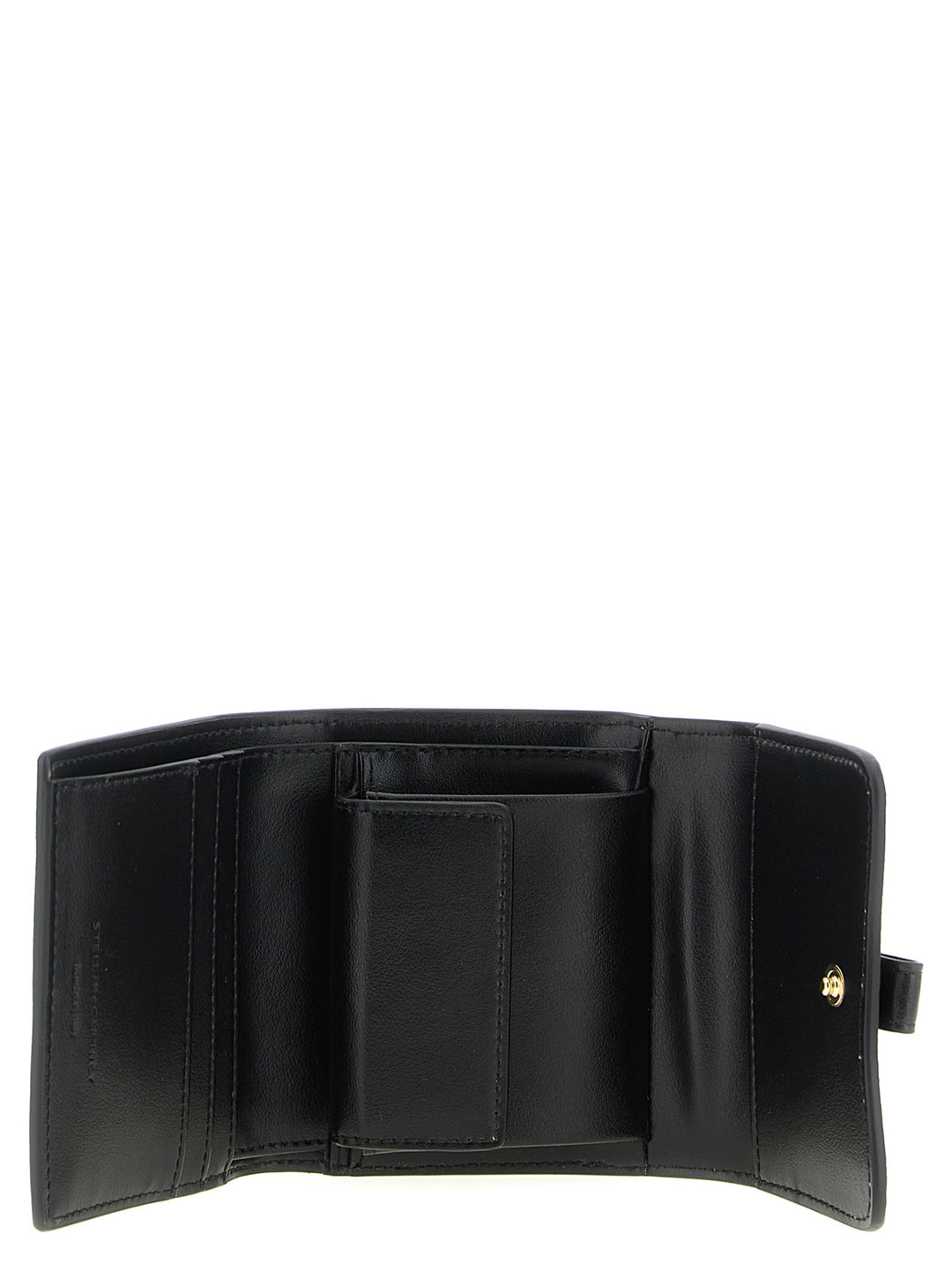 Stella Mccartney Stella Rider Trifold Wallets and Card Holders - Black | 012d9ae55a8d1acd68ab674fc515537bc053f915