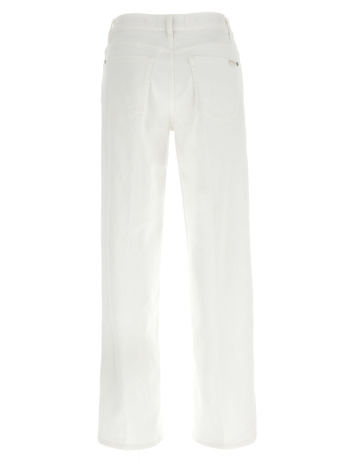 7 For All Mankind Stovepipe Jeans - White | 2484066d243e38d87552e597858d5afeee3fa0c6