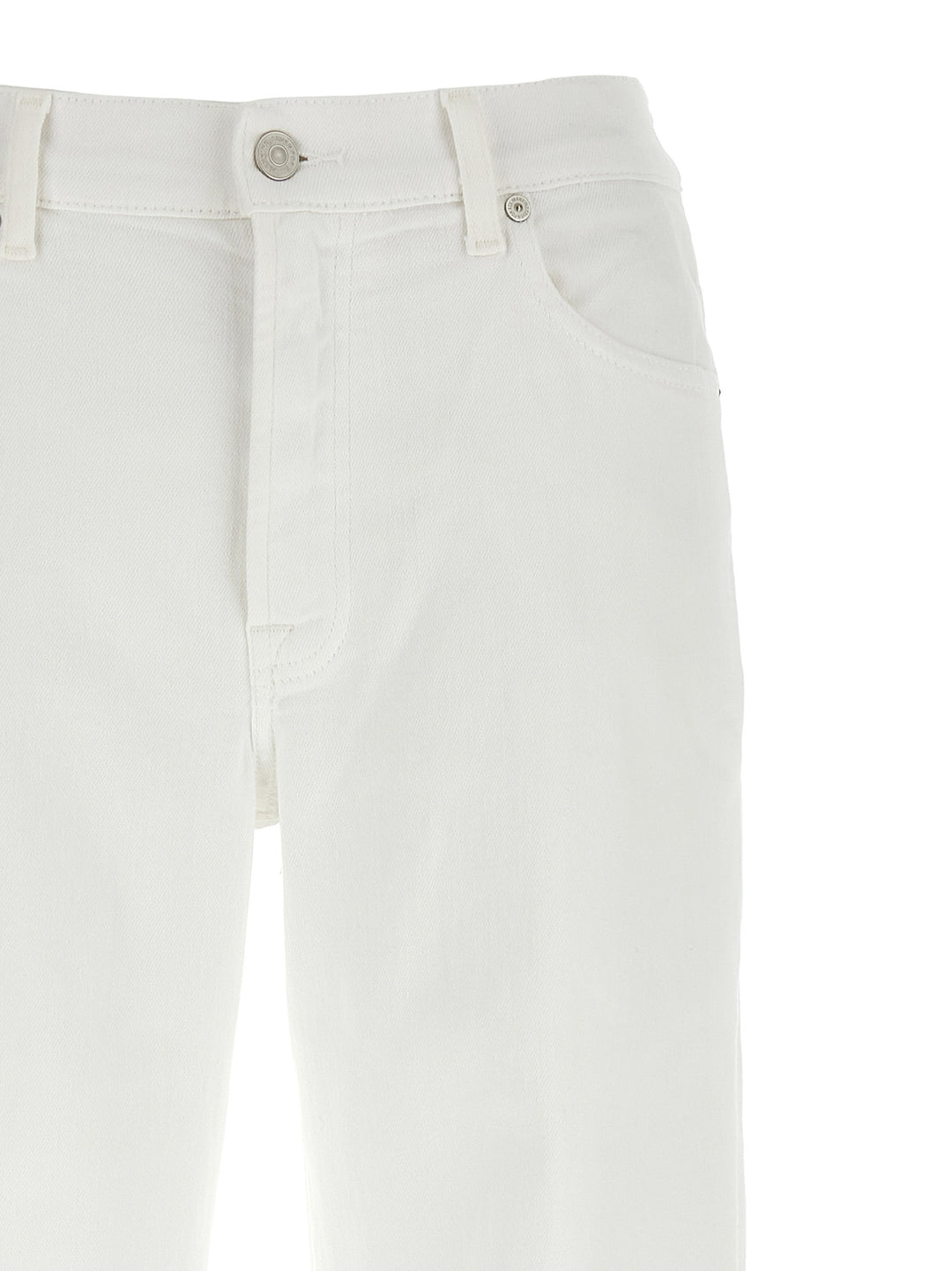 7 For All Mankind Stovepipe Jeans - White | e8f2549997bc1b9edafb21b2cf7740778f23642d