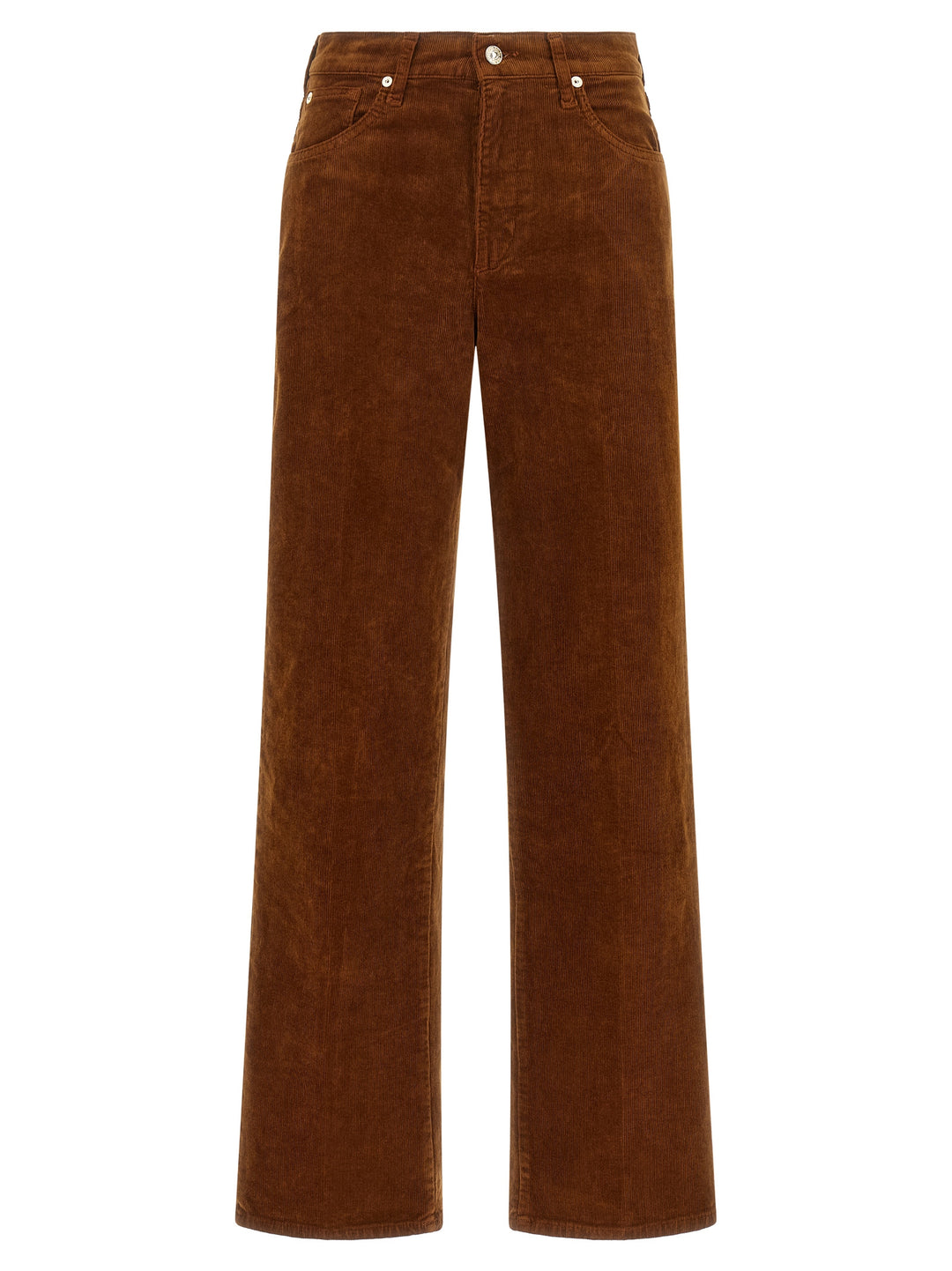 7 For All Mankind Stovepipe Straight Pants - Brown | 0241df5a7d37fb89d801675f3f9303f3b8b25d83