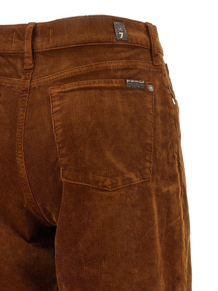 7 For All Mankind Stovepipe Straight Pants - Brown | 71c34f34550e58863b6d8314b45a1665abbd023b