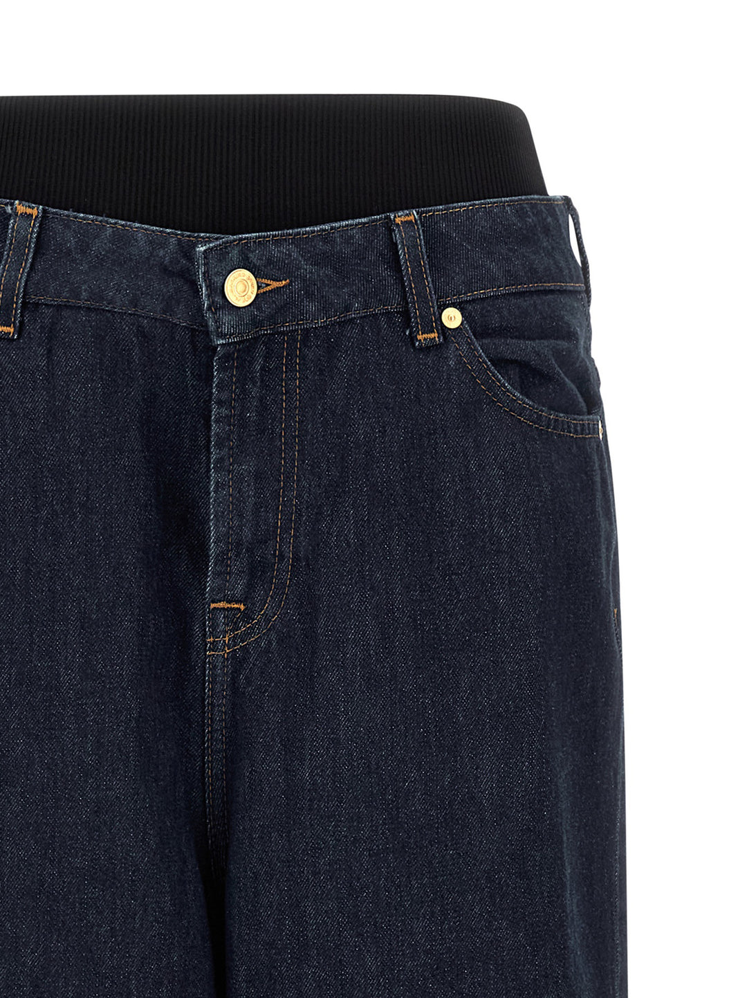 7 For All Mankind Banded Slouchy Wide Jeans - Blue | c2d38bcd8caf68e062e33bb5deddab804d731324