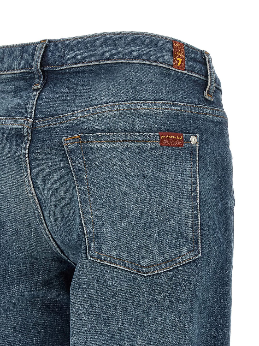 7 For All Mankind Low Cigarette Jeans - Blue | dabd2df10e73960a89f25af464fc9e6ac70e6dfa