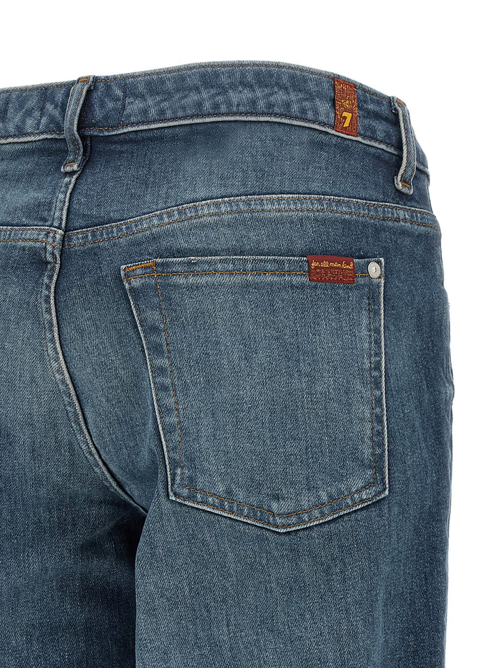 7 For All Mankind Low Cigarette Jeans - Blue | dabd2df10e73960a89f25af464fc9e6ac70e6dfa