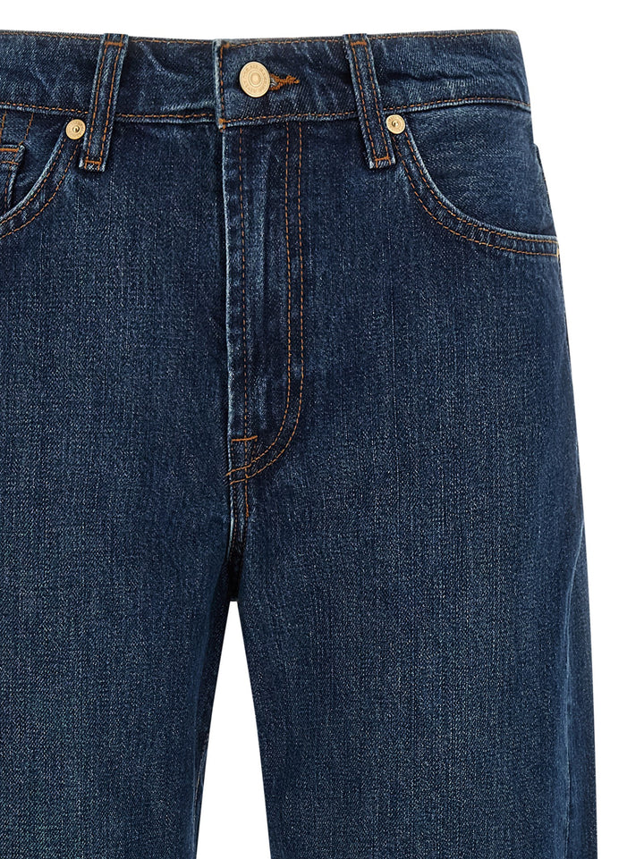 7 For All Mankind Twisted Tess September Jeans - Blue | a3aa6f5a7a3047beedefec7172fffa4e02ab9d1d