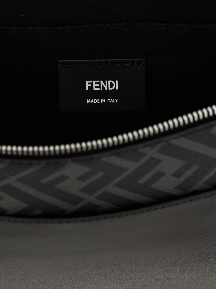 Fendi Squared Ff Clutch - Black | 3f0f12e7583607b283f780044f01d7899cba1f9e