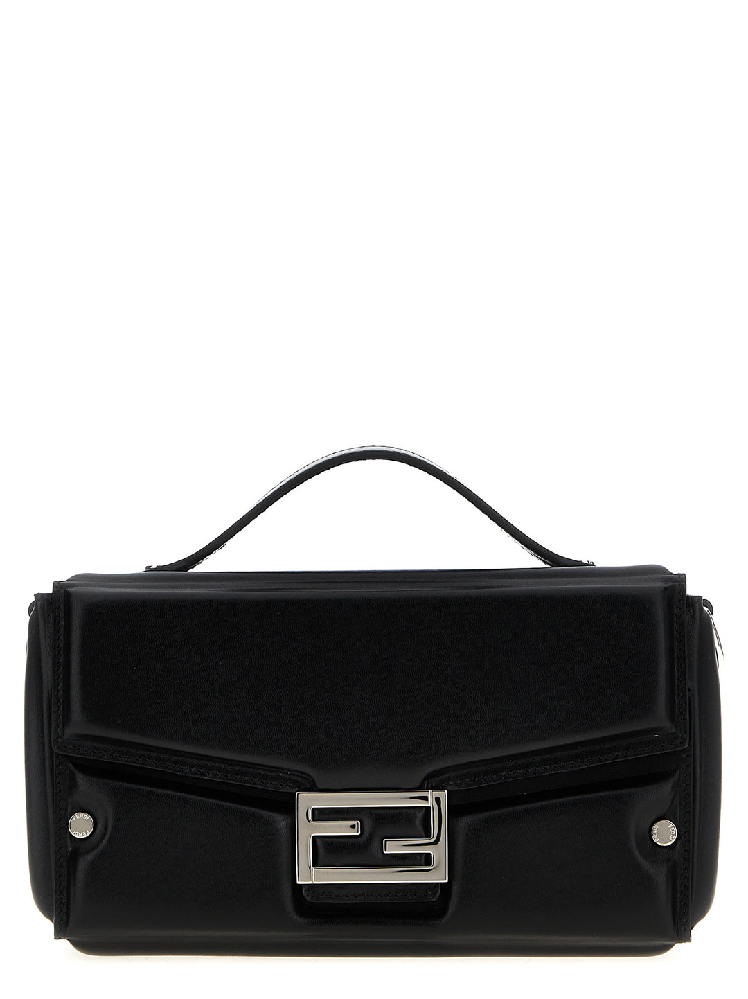 Baguette Soft Trunk Crossbody Bags Black