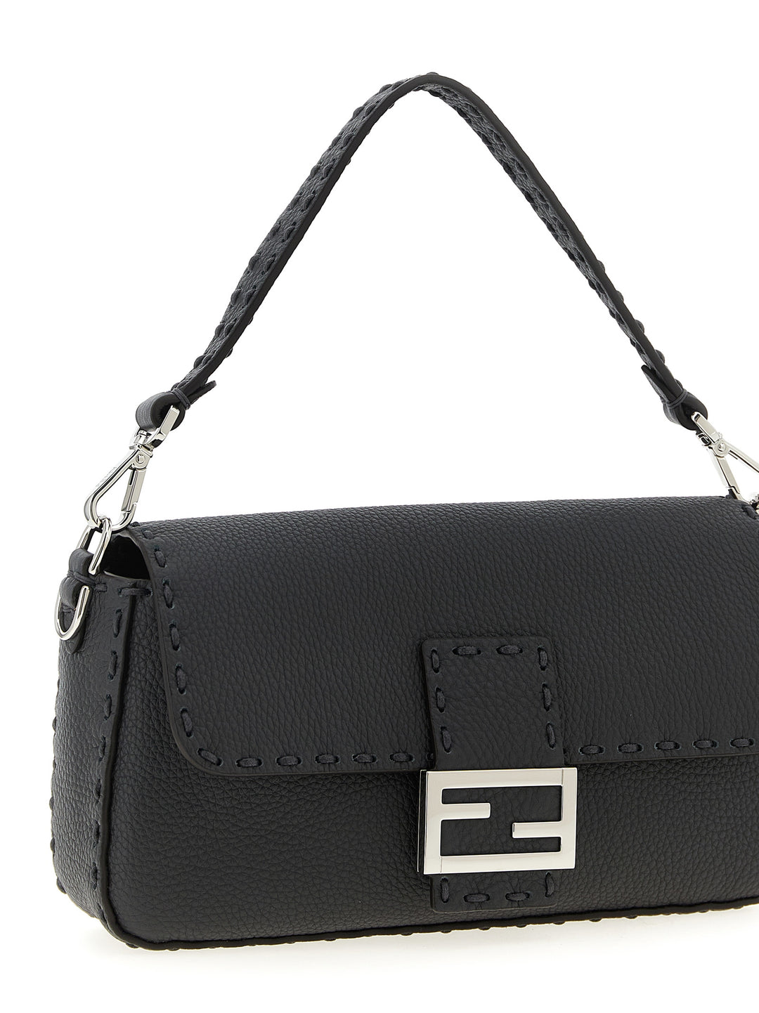 Fendi Baguette Shoulder Bags - Gray | 788456552b0f656b3106c1d9b8ac430abf8e9dc8