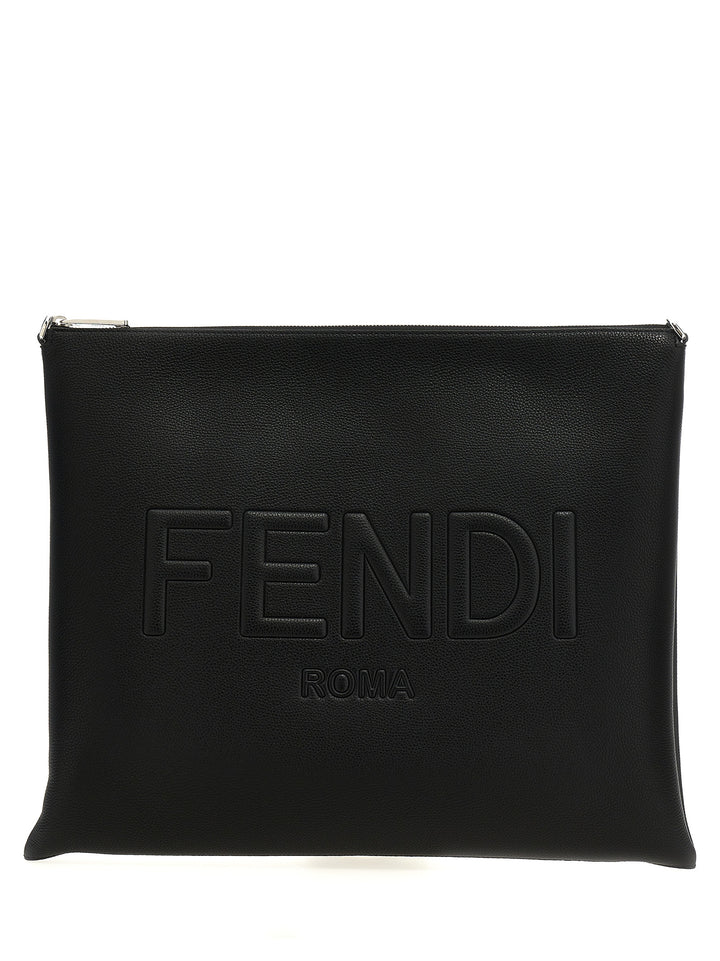 After Fendi Roma Shoulder Bags Black