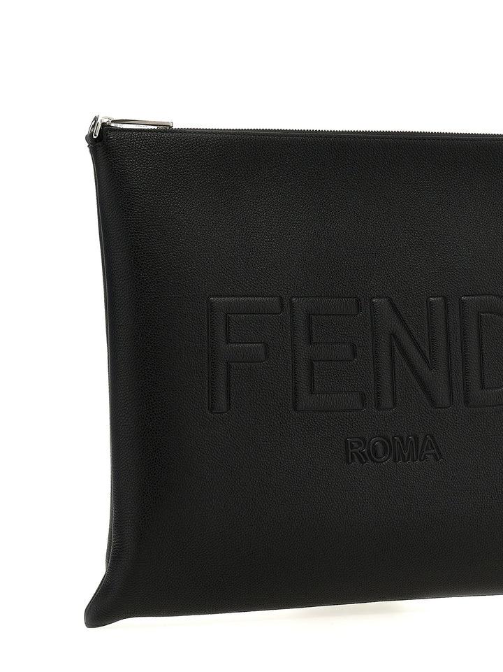 After Fendi Roma Shoulder Bags Black