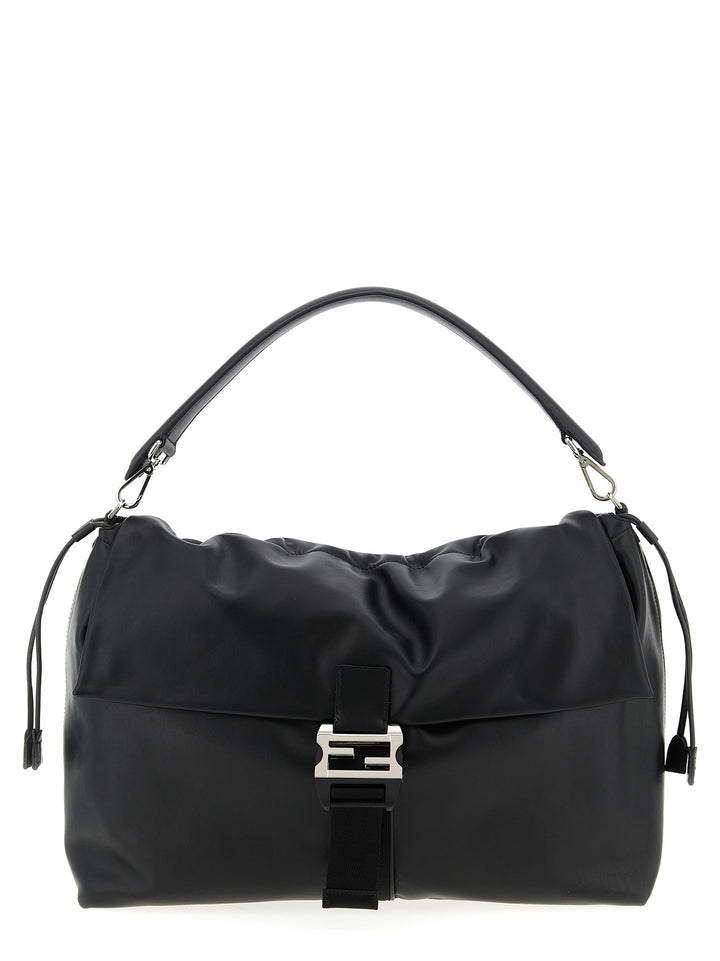 Fendi Fendi Flux Shoulder Bags - Black | 30ae6b1459e2a5c70d9ca704fbe6e4764050ab17