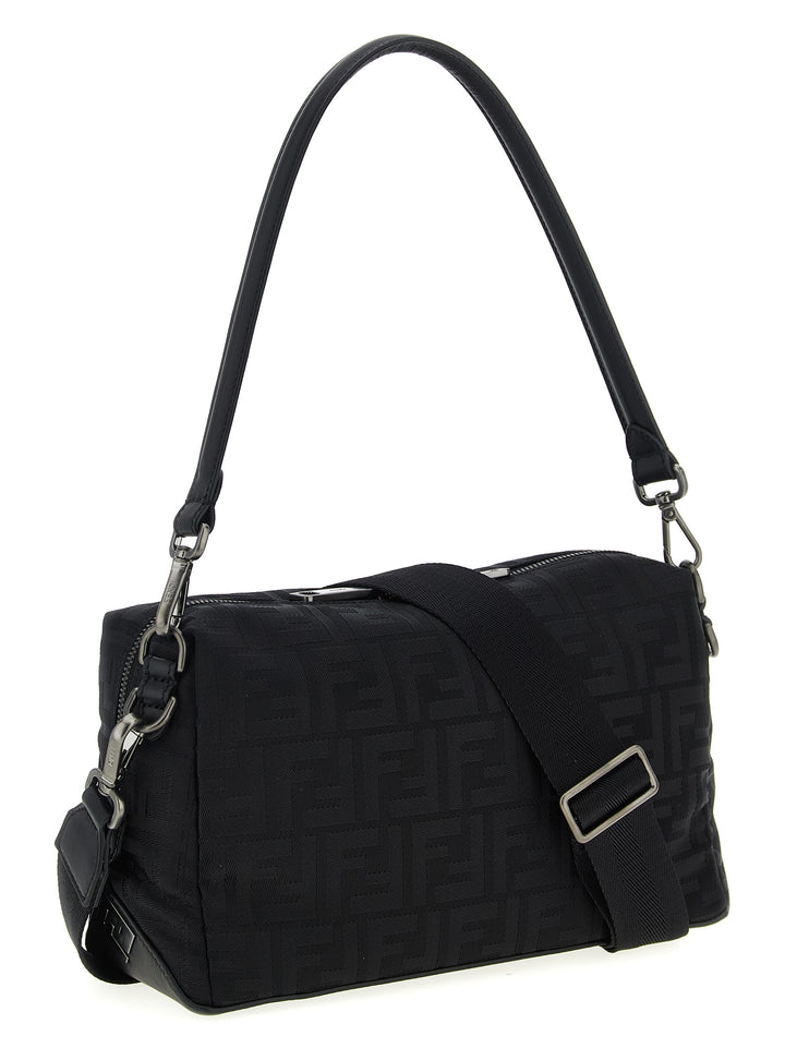 Fendi Fendi Lui Medium Squared Ff Shoulder Bags - Black | 05ee453aa480c6bcb7343731e82fc8676b7407d8