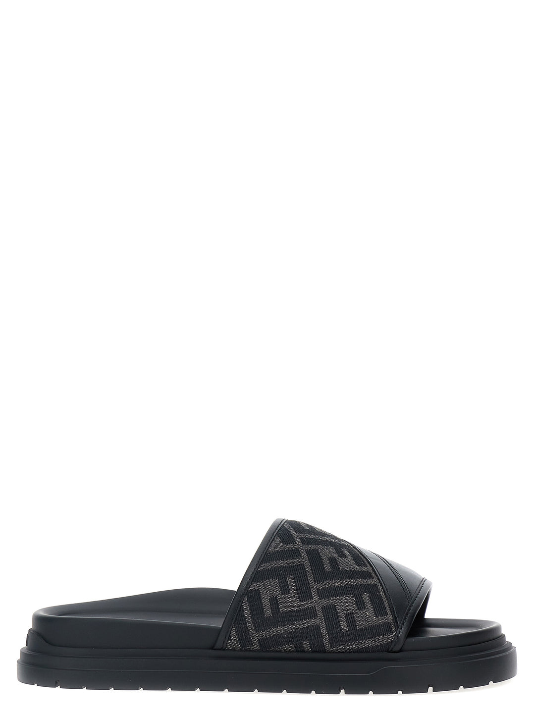 Fendi Diagonal Sandals Black