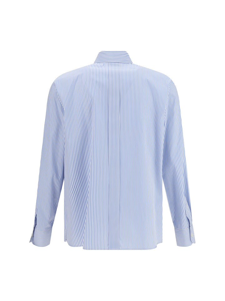 Silk Voile Shirt Shirts Blue