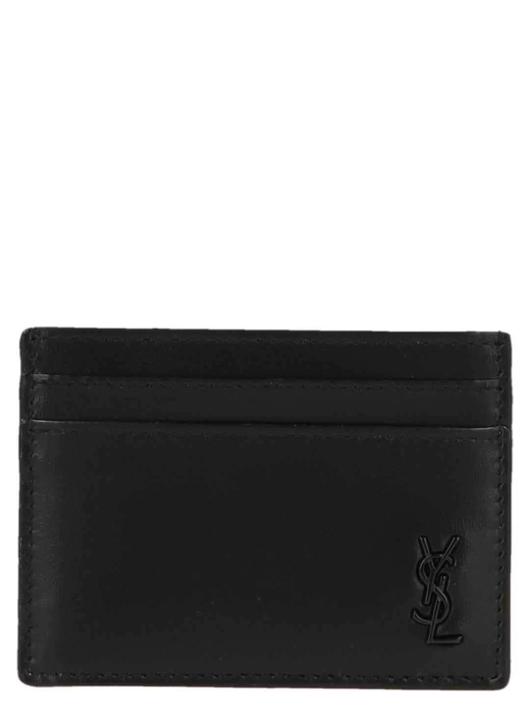 Logo Leather Cardholder Wallets, Card Holders Black