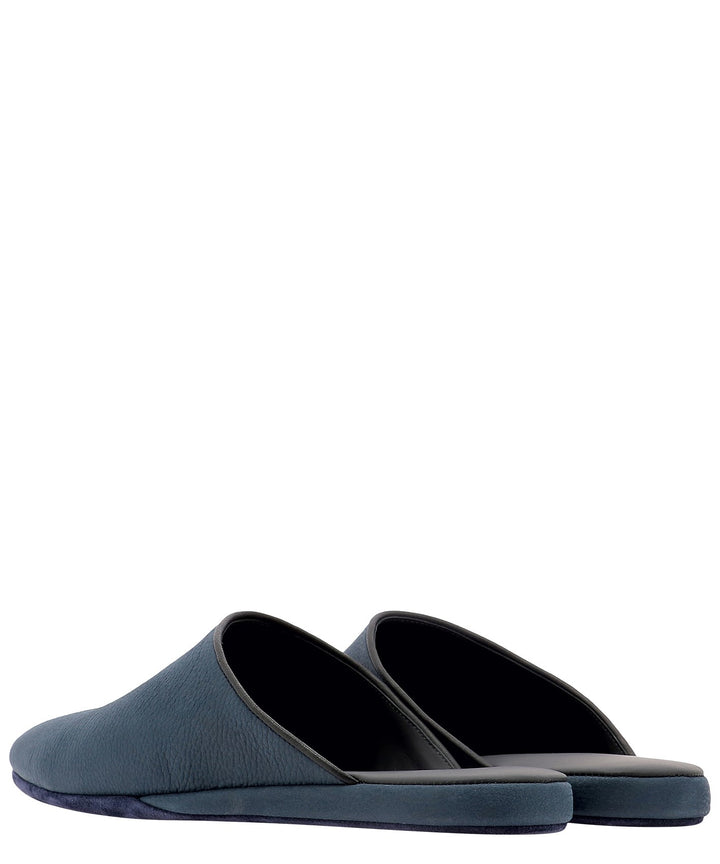 Nabuk Slippers Loafers & Slippers Blue