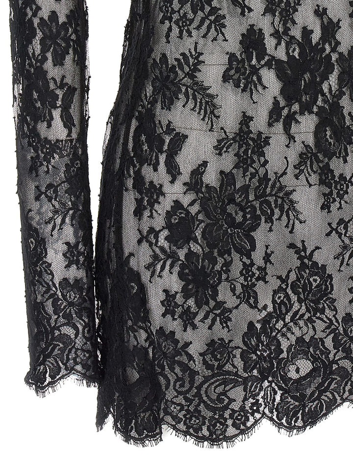 Chantilly Lace Dress Dresses Black