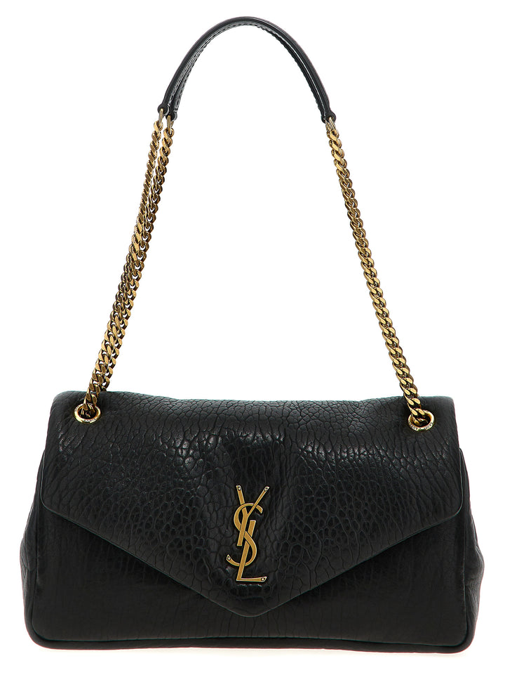 Saint Laurent Calypso Shoulder Bags - Black | cb34b1352da783a099fabb5ad400de2c62d3c23e