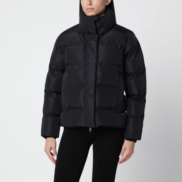 Hill Black Down Jacket In Recycled Polyester