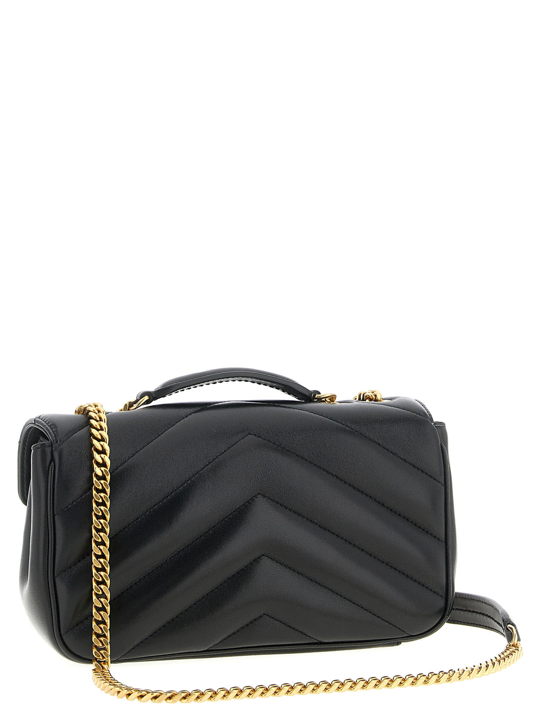 Saint Laurent Loulou Shoulder Bags - Black | e610253d4224cb4b08ef9d8699992fecaa6c9539