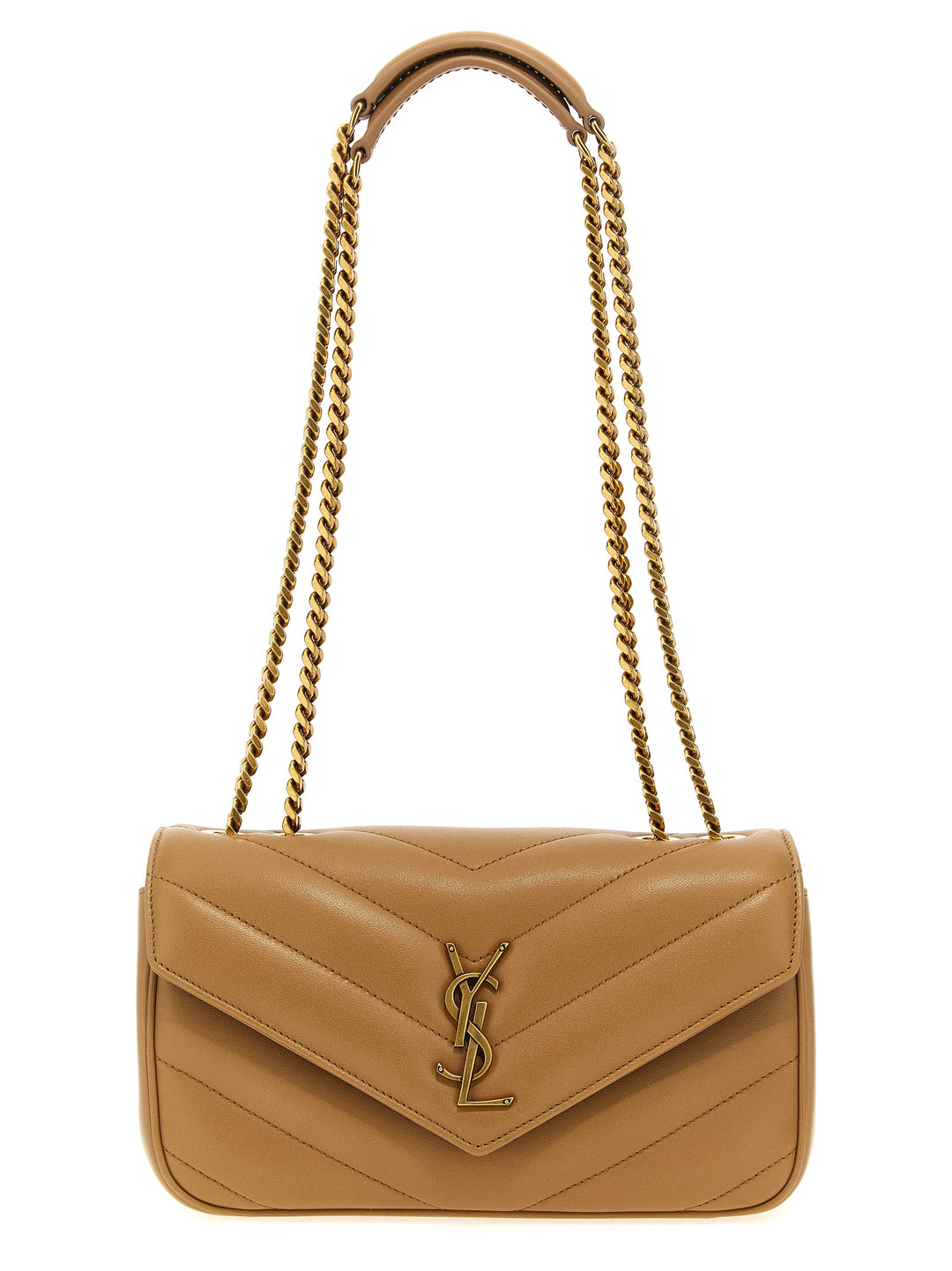 Saint Laurent Loulou Small Shoulder Bags - Beige | 0669c245e8e3f7e5fb18408ca687990dab556026