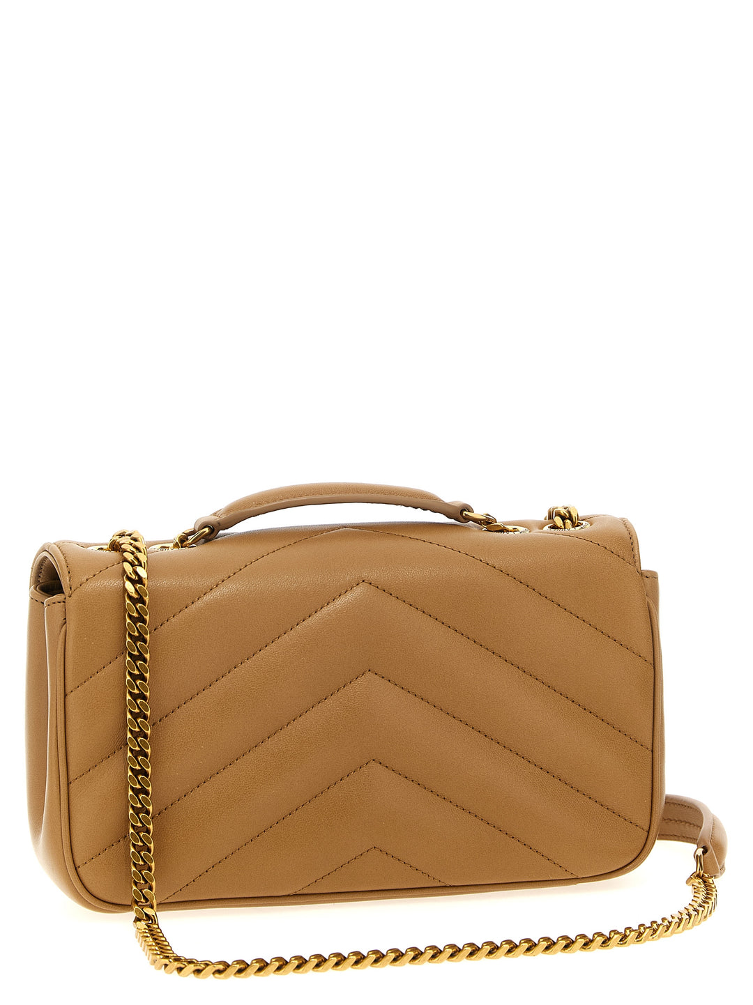 Saint Laurent Loulou Small Shoulder Bags - Beige | d5c3a5d4ab952a89bd2fa66332f6964ba101e356