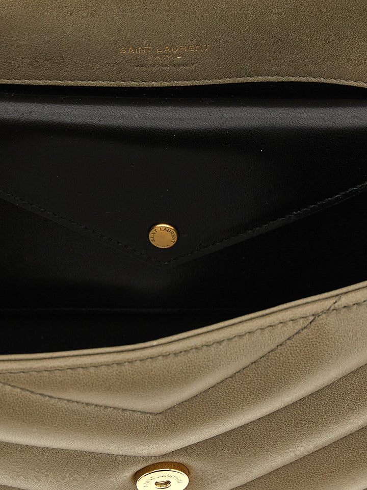 Saint Laurent Loulou Shoulder Bags - Green | c92c8b18c01f8df7c07075b7c5ceee21d615c568