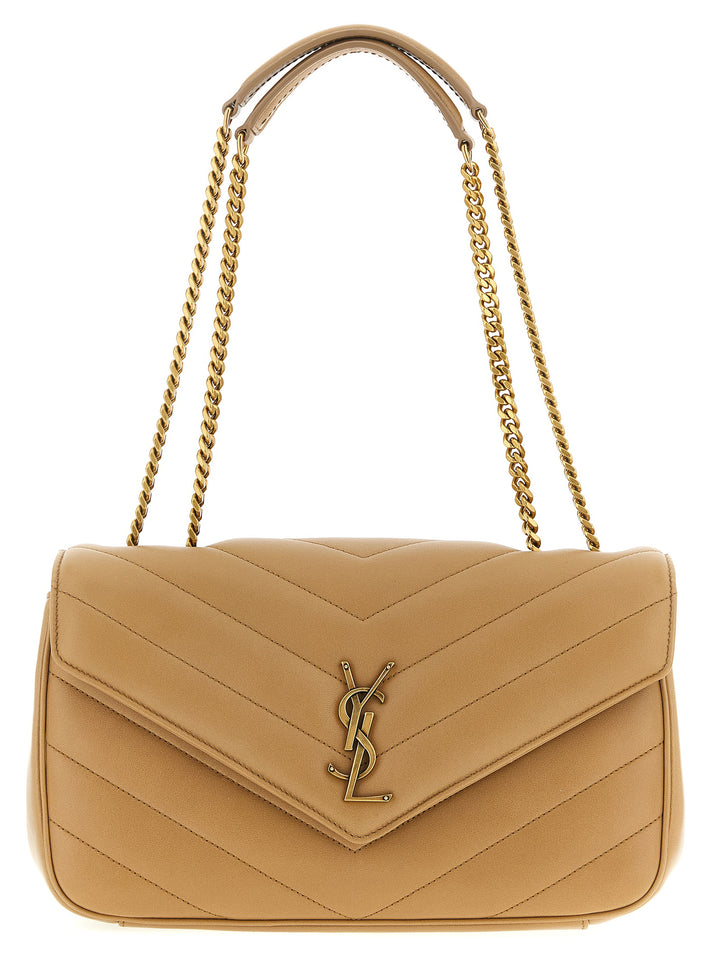Saint Laurent Loulou Shoulder Bags - Beige | b84e02341baca8d74e3ffe8a453896b71073aaa3