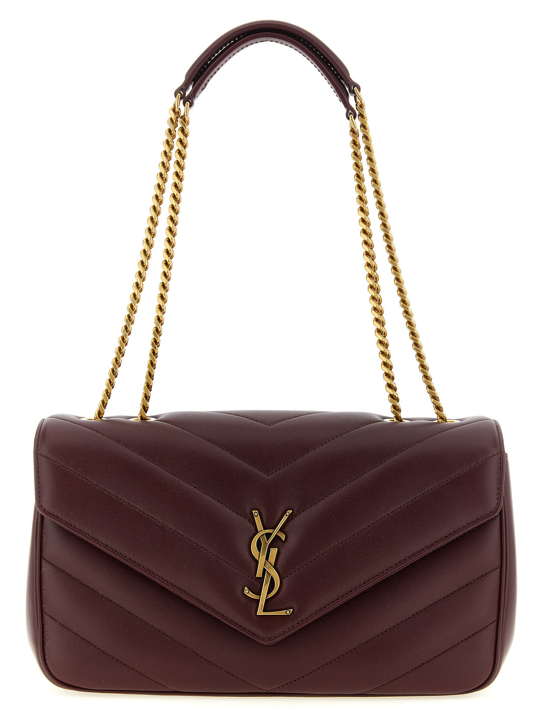 Saint Laurent Loulou Shoulder Bags - Bordeaux | e26fff2b6cc1301e5e135e03ab2279d9109d2edd