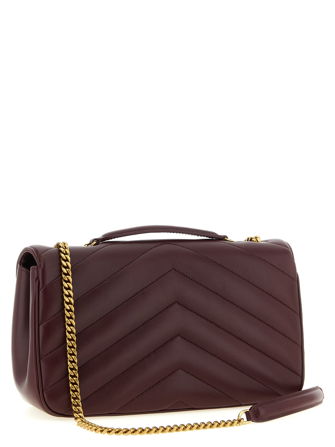 Saint Laurent Loulou Shoulder Bags - Bordeaux | b5ac52a0fdbf61417068521f369a04149bde7f69
