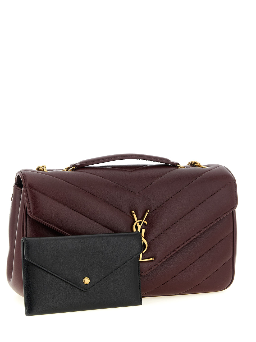 Saint Laurent Loulou Shoulder Bags - Bordeaux | 9ff1e8f8a75946fa6cee4685d54fd688779592ba
