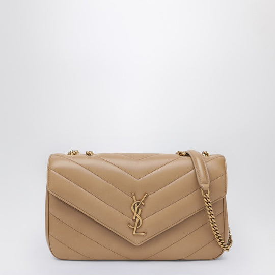 Medium Light Brown Lou Lou Leather Bag