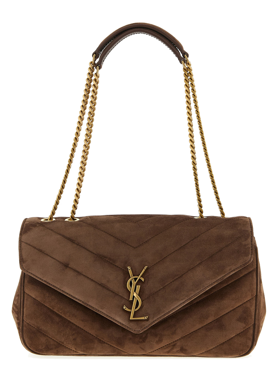 Saint Laurent Lou Lou M Shoulder Bags - Brown | 738bf0644b64f318e778fc23e5cf0615064c4c32