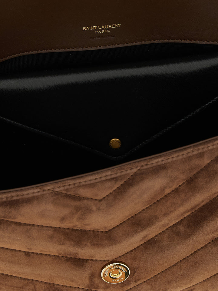 Saint Laurent Lou Lou M Shoulder Bags - Brown | 86a12e4cff854b062ced04bded125507ab4ee560