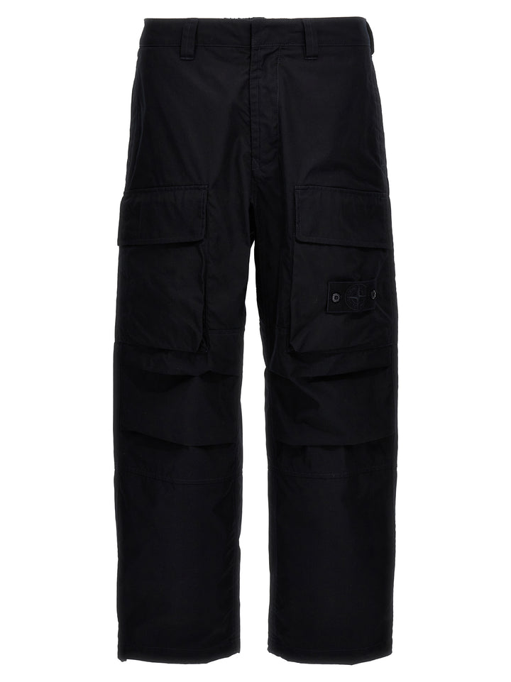 Logo Badge Cargo Pants Blue