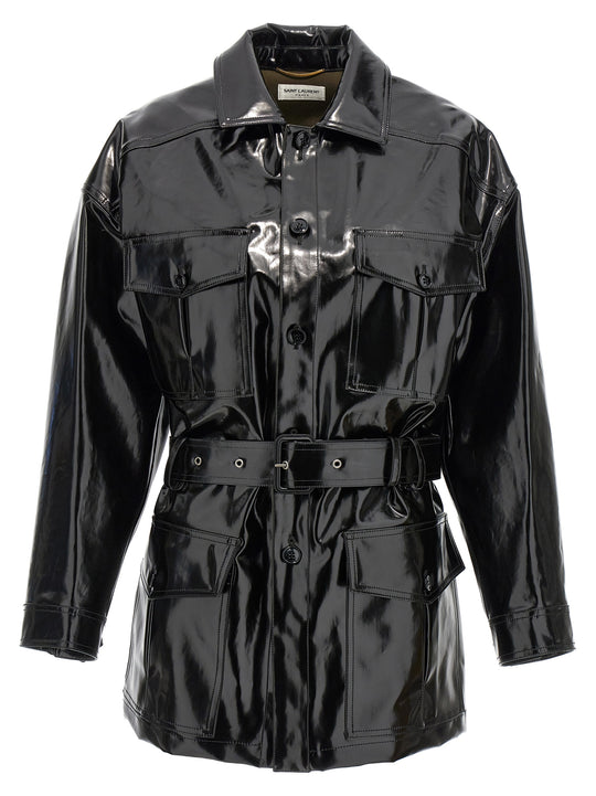 Sahariana Puffer Jackets Black