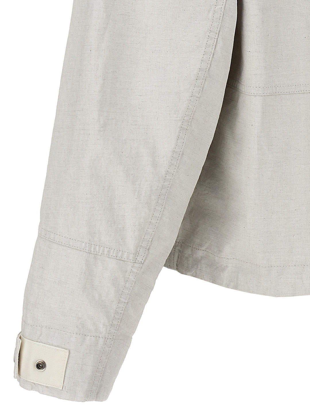 Raw Plated Linen S.I. Marina Casual Jackets, Parka White