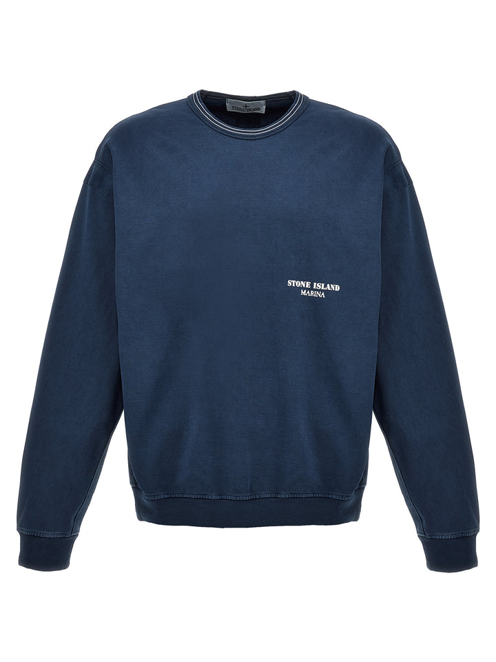 Logo Print Sweatshirt Blue