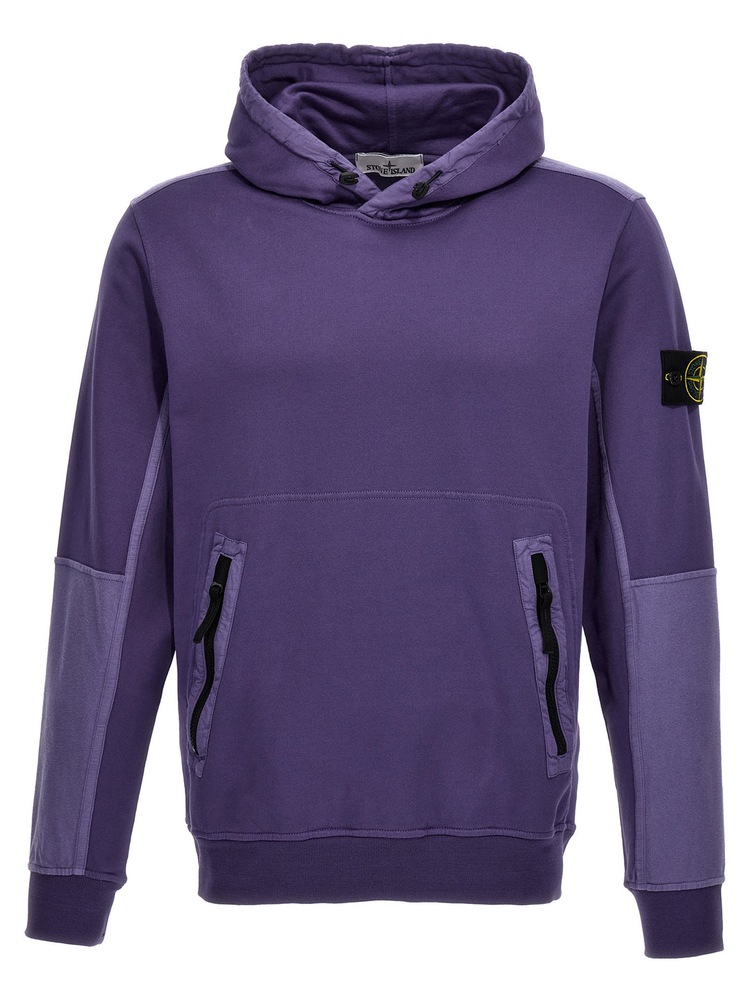 Logo Badge Hoodie Sweatshirt Purple