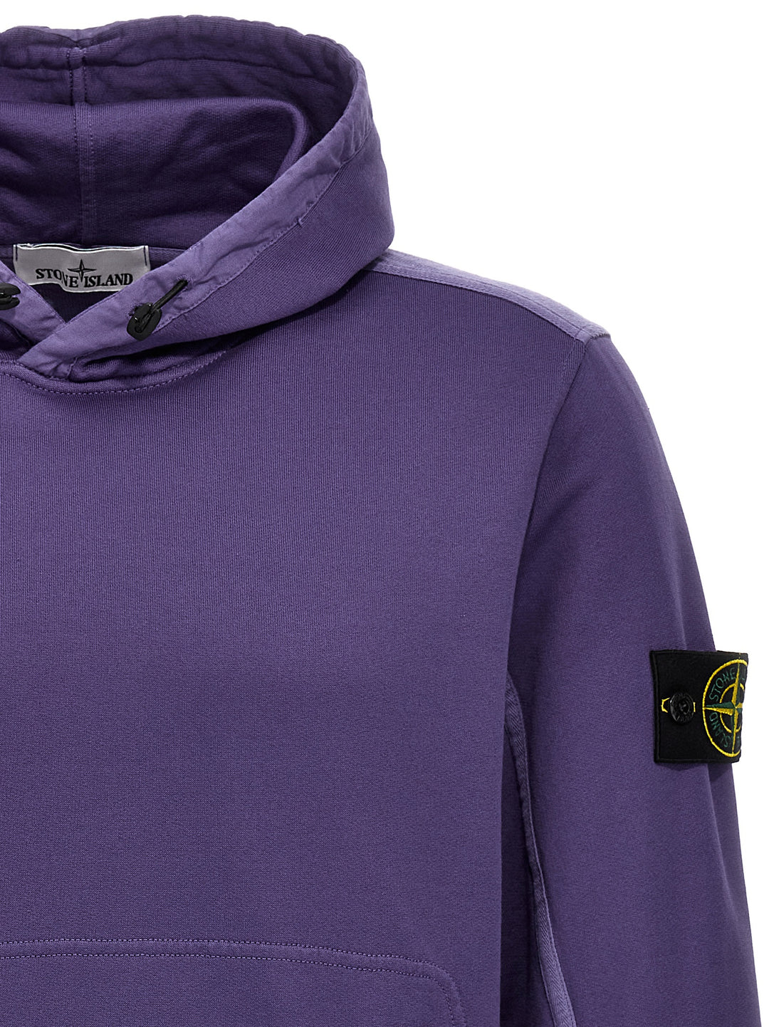 Logo Badge Hoodie Sweatshirt Purple