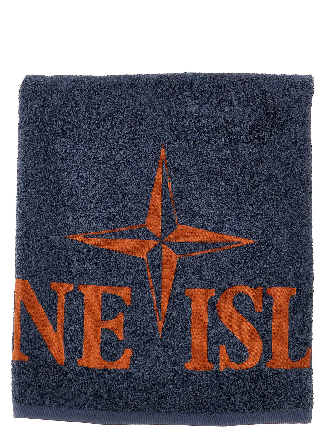 Towel With Logo Embroidery Beach Blue