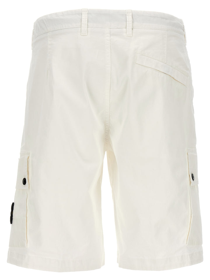 Logo Badge Bermuda Shorts Bermuda, Short White