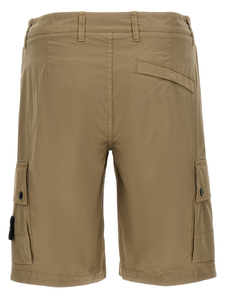 Logo Badge Bermuda Shorts Bermuda, Short Beige